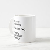 DESTROY TRADITIONAL MARRIAGE.pnng Kaffeetasse (Vorderseite Links)