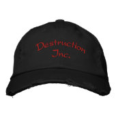 Destruction Inc. Bestickte Baseballkappe (Vorderseite)