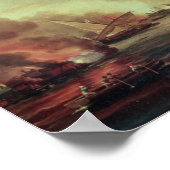 Destruction of the floating batteries at poster (Ecke)