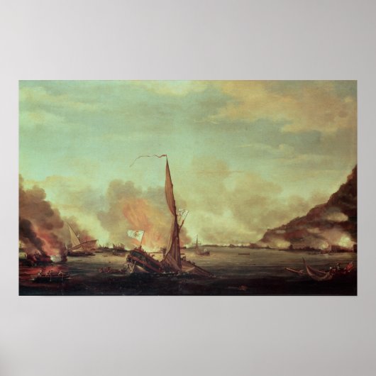 Destruction of the floating batteries at poster (Vorne)