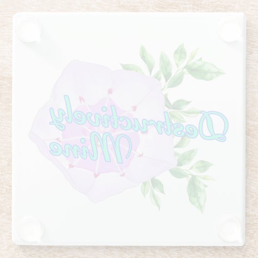 Destructively Mine Glasuntersetzer (Rückseite)