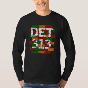 DET 313 Detroit Vorwahl Graffiti T-Shirt