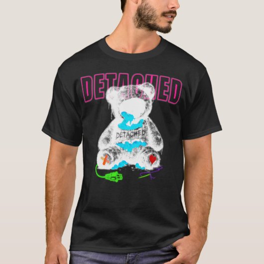 Detachment Dark Teddy Bär Grafik T-Shirt (Vorderseite)