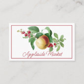Detail Apple und Berry Stem Visitenkarte (Vorderseite)