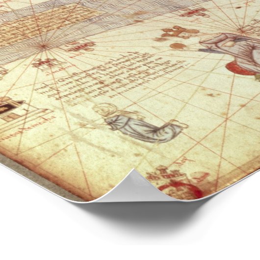 Detail Asien aus Katalonien Poster (Ecke)