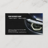 Detail auf einem der LED-Scheinwerfer, modernes Au Visitenkarte (Rückseite)