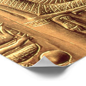 Detail aus dem Goldenen Schrein von Tutanchamun Poster (Ecke)