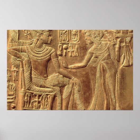 Detail aus dem Goldenen Schrein von Tutanchamun Poster (Vorne)