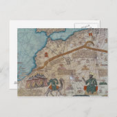 Detail aus dem katalanischen Atlas, 1375 Postkarte (Vorne/Hinten)