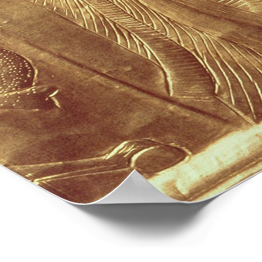 Detail aus dem kleinen Schrein von Tutankhamun Poster (Ecke)