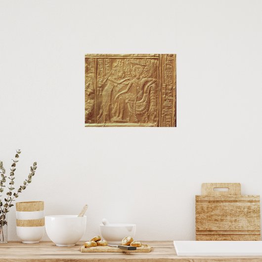 Detail aus dem kleinen Schrein von Tutankhamun Poster (Küche)