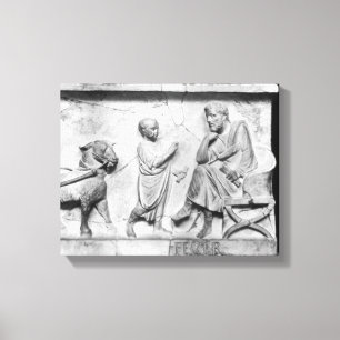 Detail aus dem Sarkophagen von Cornelius Leinwanddruck