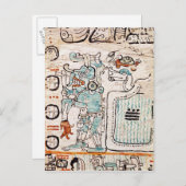 Detail aus einem Maya-Codex Postkarte (Vorne/Hinten)