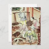 Detail aus einer Vase, in der Handwerker dargestel Postkarte (Vorne/Hinten)