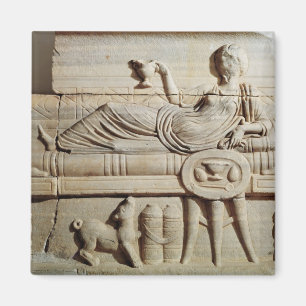 Detail aus Sarkophagen Magnet