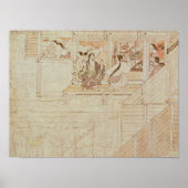 Detail aus Shigisan Engi Emaki, Kamakura Periode Poster (Vorne)