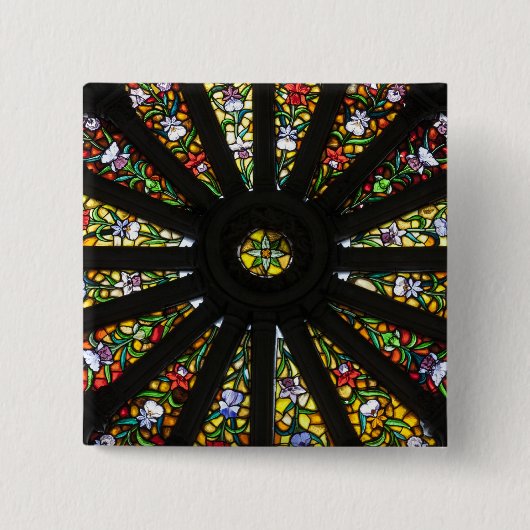 Detail aus verkettetem Glas Button (Vorderseite)