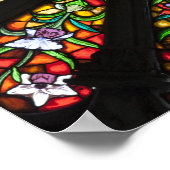 Detail aus verkettetem Glas Poster (Ecke)