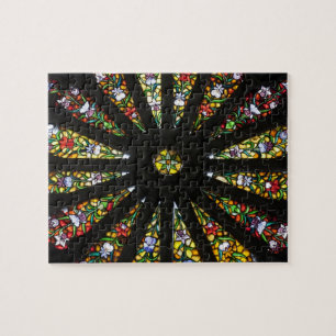 Detail aus verkettetem Glas Puzzle