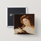 Detail der Allegorie der Eitelkeit Button (Vorne & Hinten)