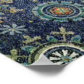 Detail der Blumendekoration aus dem Gewölbe Poster (Ecke)