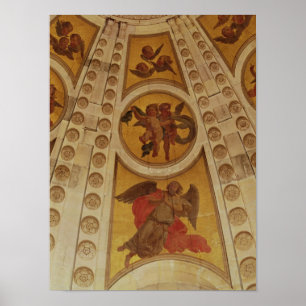 Detail der Engel aus der Kuppel, gebaut 1635-42 Poster