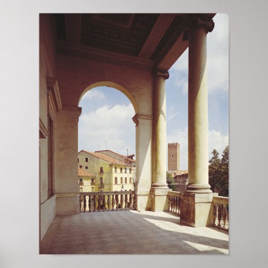 Detail der Galerie der Hauptfassade, c.1550 Poster (Vorne)