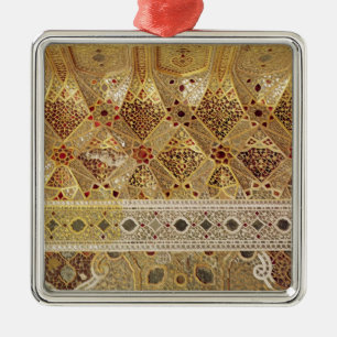 Detail der Galerie der Spiegel Silbernes Ornament