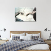 Detail der Hände von<Creation of Adam>von Michela Leinwanddruck (Insitu (Schlafzimmer))