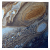 Detail der Jupiter-Atmosphären-großen roten Stelle Fliese (Vorderseite)