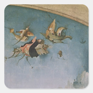 Detail der linken Platte Quadratischer Aufkleber