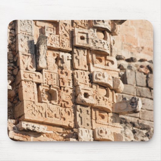 Detail der Magier-Pyramide, Yucatan, Mexiko Mousepad (Vorne)