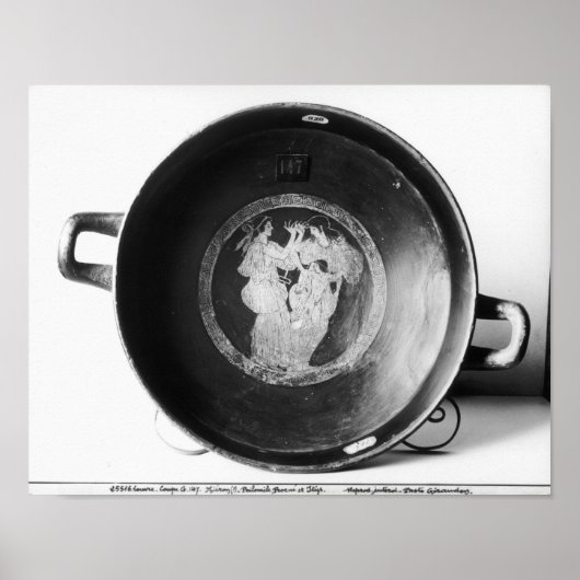 Detail der mattischen roten Figur kylix Poster (Vorne)