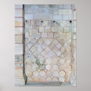 Detail der Mauer des Krypts von St. Paul Poster
