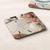 Detail der Muscheln aus aller Welt Getränkeuntersetzer (Linke Seite)