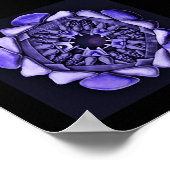 Detail der Ophidiodermie im Lila Poster (Ecke)