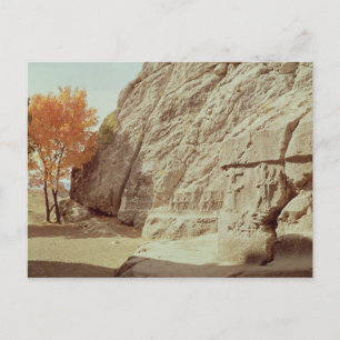 Detail der Reliefs, die die tausend Götter darstel Postkarte