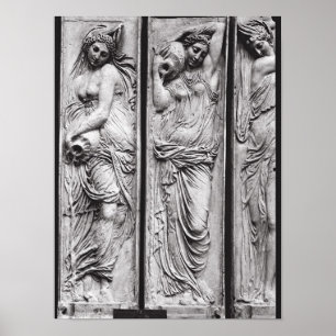 Detail der Reliefs Poster