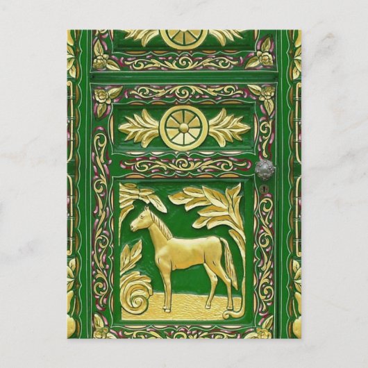 Detail der Sinti und Roma-Tür Postkarte (Vorderseite)