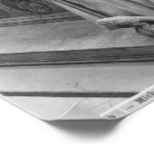 Detail der Vorsicht Poster (Ecke)