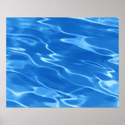 Detail der Wasserarme im Schwimmbad Poster (Vorne)