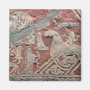 Detail der Zahlen, die eine Saga veranschaulichen Magnet