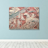 Detail der Zahlen zur Darstellung einer Saga Leinwanddruck (Insitu (Holzboden))