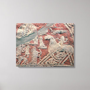 Detail der Zahlen zur Darstellung einer Saga Leinwanddruck