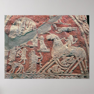 Detail der Zahlen zur Darstellung einer Saga Poster