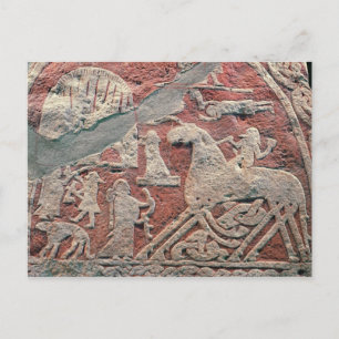 Detail der Zahlen zur Darstellung einer Saga Postkarte