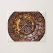 Detail des alten Mayakalenders Puzzle (Horizontal)