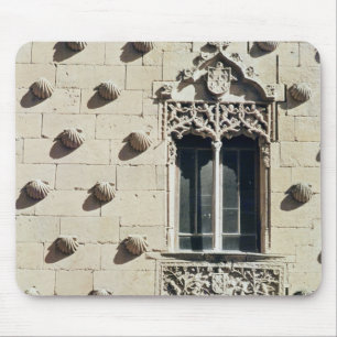 Detail des Äußeren der Casa de la Conchas Mousepad