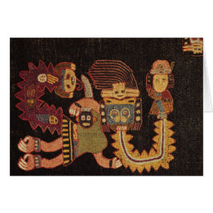 Detail des Beerdigungsstoffes, Paracas Stamm