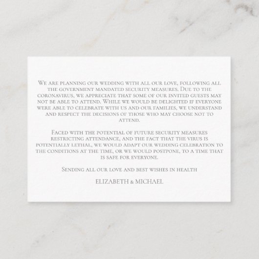 Detail des Botanischen Grüns, Blumenkoronavirus Begleitkarte (Rückseite)